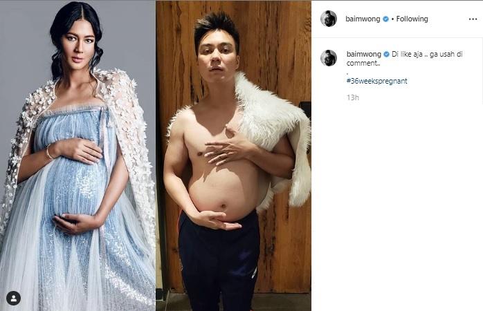 Paula Verhoeven dan Baim Wong. (Instagram/@baimwong)