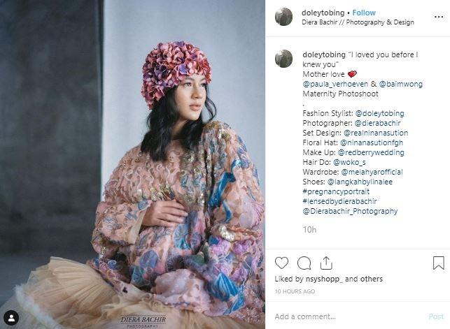 Potret maternity Paula Verhoeven. (Instagram/@doleytobing)