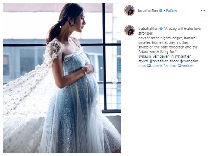 Potret maternity Paula Verhoeven. (Instagram/@bubahalfian)