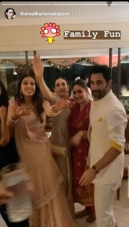 Pertunangan sepupu Kareena Kapoor (Instagram/@therealkarismakapoor)