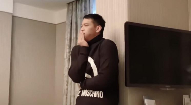 Rezky Aditya tiru gaya Citra Kirana panik. (Youtube/CikyCitraRezky)