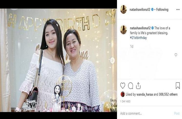 Momen ulang tahun Natasha Wilona ke-21 (Instagram @natashawilona12)