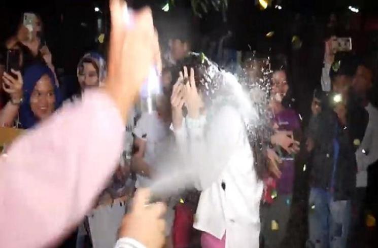 Momen ulang tahun Natasha Wilona ke-21 (Tangkapan layar YouTube channel Natasha Wilona)