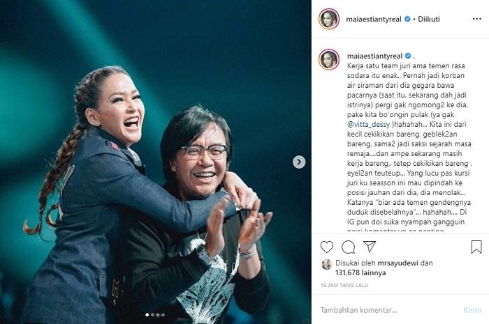 Maia Estianty dan Ari Lasso (Instagram @maiaestiantyreal)