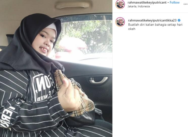 Kekeyi (Instagram/@rahmawatikekeyiputricantikka23)