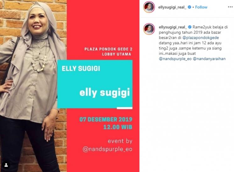 Sumber kekayaan Elly Sugigi (Instagram/@ellysugigi_real)