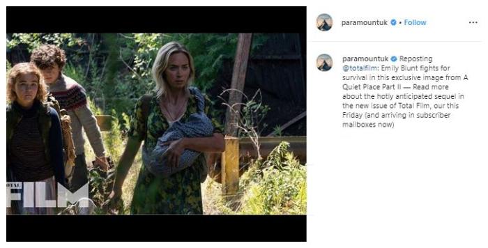 A Quiet Place 2. (Instagram/paramountmovieuk)