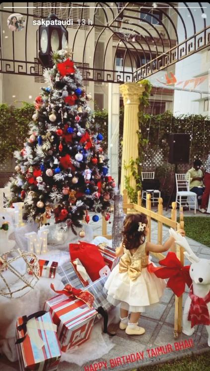 Suasana Pesta Ultah Anak Kareena Kapoor (Instagram/@sakpataudi)