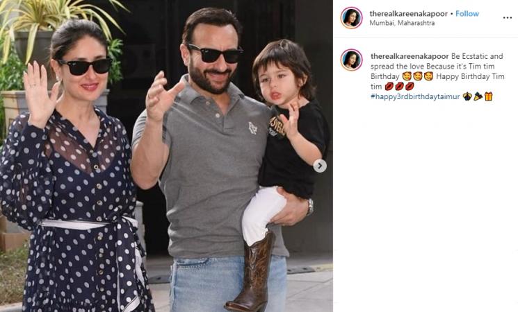 Kareena Kapoor, Saif Ali Khan, Taimur (Instagram/@therealkareenakapoor)