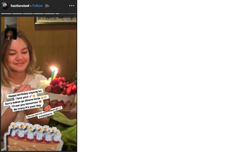 Shafa Harris ulang tahun (Instagram @bastiansteel)