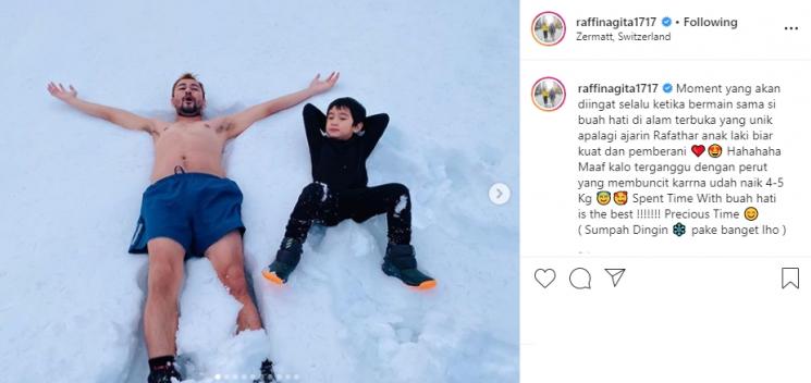 Potret Liburan Raffi Ahmad (Instagram/@raffinagita1717)