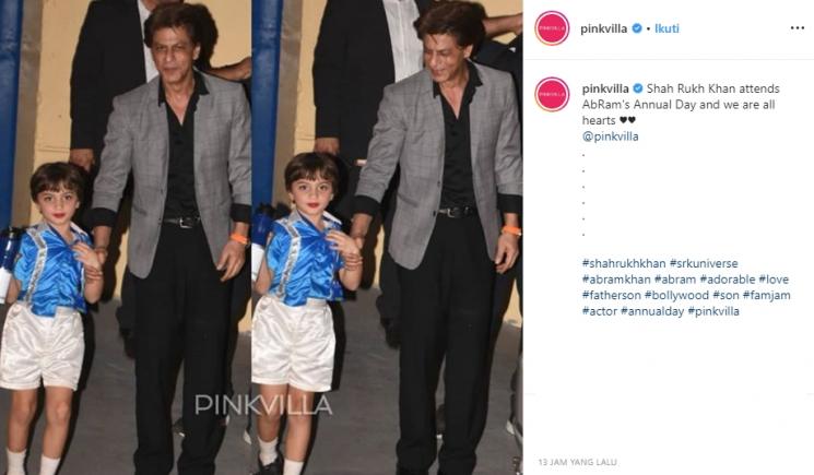 Shah Rukh Khan dan AbRam Khan (Instagram/@pinkvilla)