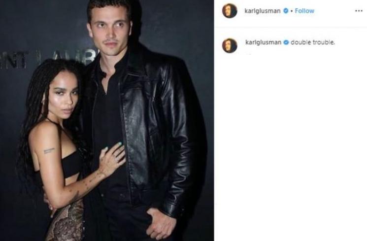 Zoe Kravitz dan Karl Gulsman. (instagram.com/@karlglusman)