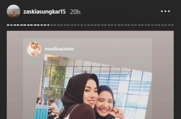 Medina Zein ucapkan ulang tahun ke Zaskia Sungkar. (Instagram/@zaskiasungkar15)