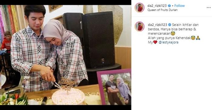Rizki dan Lesti Kejora. (Instagram/@da2_rizki123)