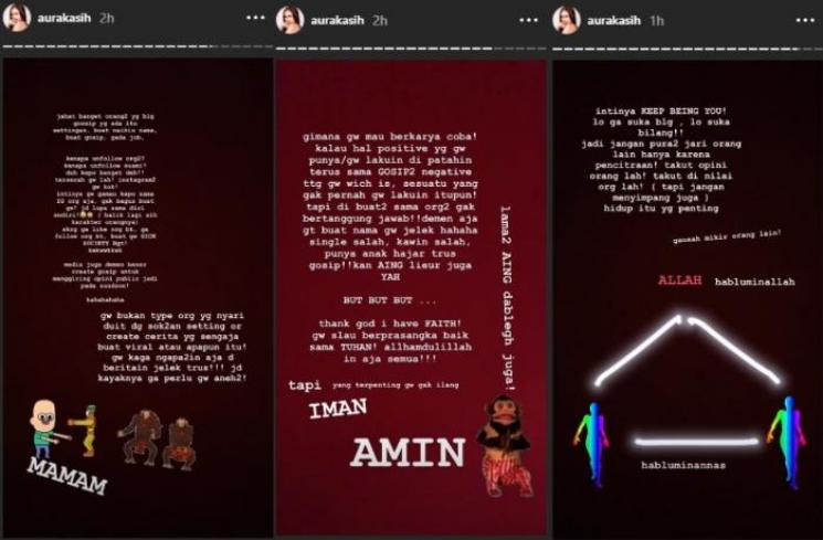 Aura Kasih buka suara soal alasannya hapus foto suami di IG (Instagram @aurakasih)