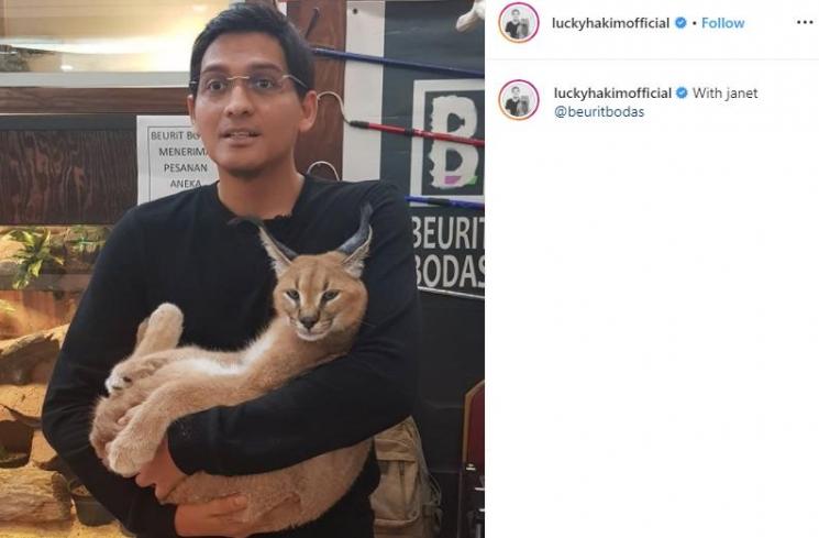 Koleksi hewan peliharaan Lucky Hakim (Instagram/@luckyhakimofficial)