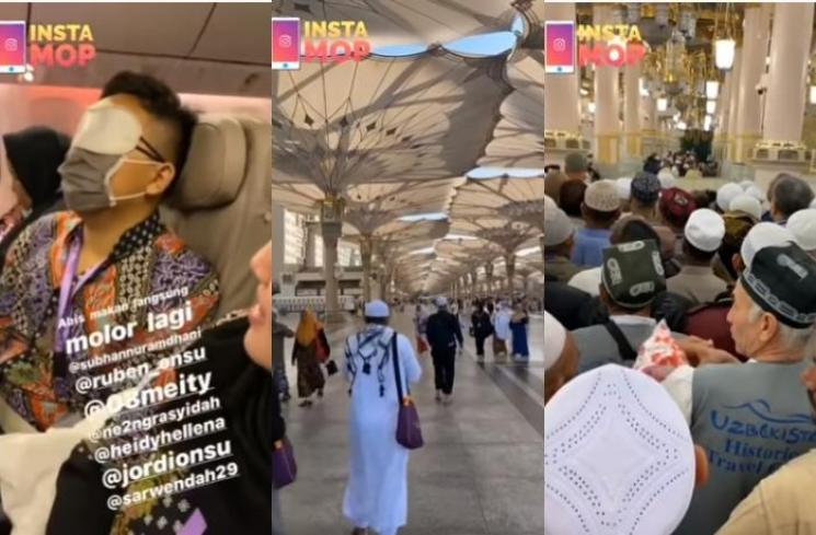 Ruben Onsu memberangkatkan pegawainya ibadah umrah (Tangkapan layar YouTube MOP Channel)
