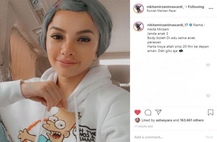 Harta Nikita Mirzani tak habis sampai 20 tahun lagi (Instagram @nikitamirzanimawardi_17)