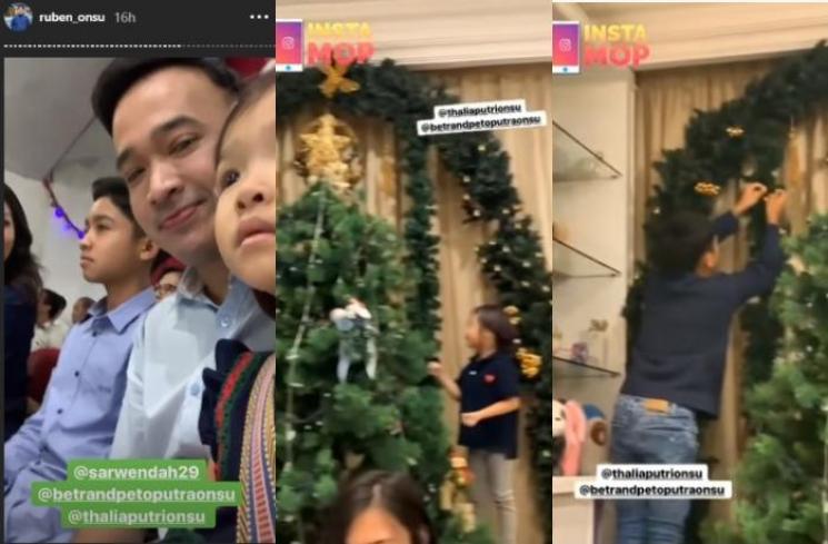 Ruben Onsu merayakan Natal bersama keluarga (Instagram @ruben_onsu/MOP Channel)