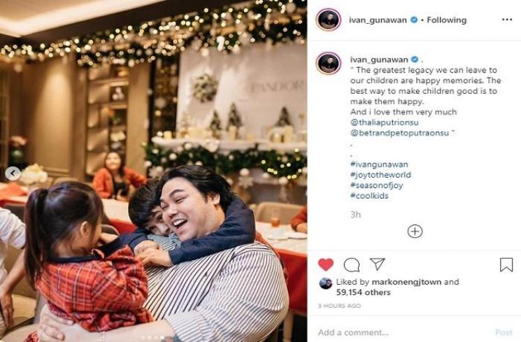 Momen kebersamaan Ivan Gunawan dengan Thania Putri Onsu dan Betrand Peto (Instagram @ivan_gunawan)