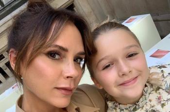 Dibaptis, Putri Victoria Beckham Pakai Gaun Rancangan Sendiri