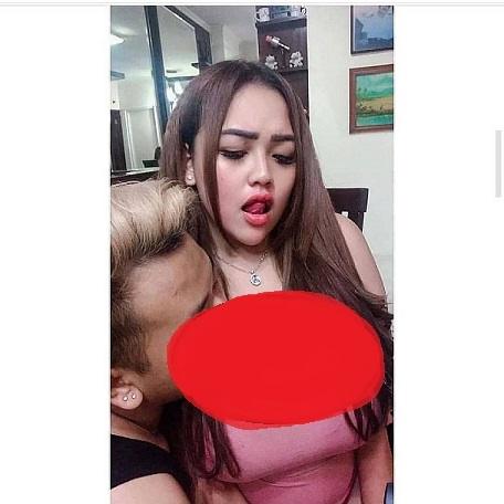 Pedangdut Clara Gopa disosor cowok. [Instagram]