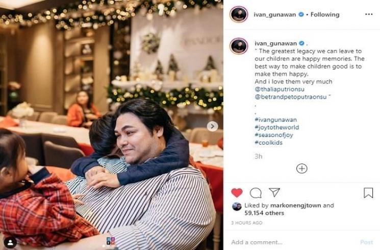 Momen kebersamaan Ivan Gunawan dengan Thania Putri Onsu dan Betrand Peto (Instagram @ivan_gunawan)