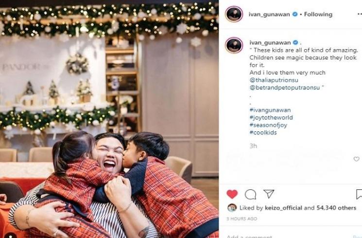 Momen kebersamaan Ivan Gunawan dengan Thania Putri Onsu dan Betrand Peto (Instagram @ivan_gunawan)
