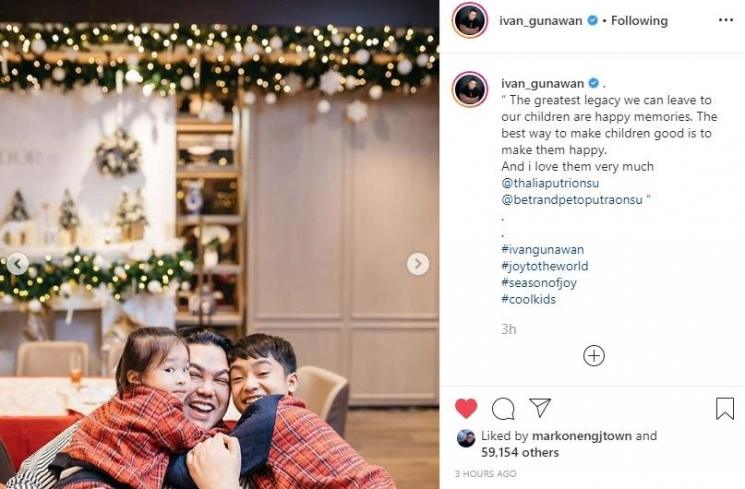 Momen kebersamaan Ivan Gunawan dengan Thania Putri Onsu dan Betrand Peto (Instagram @ivan_gunawan)