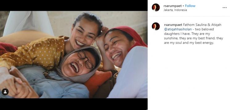 Ratna Sarumpaet dan Atiqah Hasiholan (Instagram/@rsarumpaet)