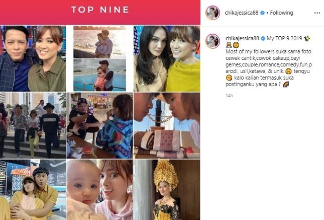 Top 9 postingan Instagram Chika Jessica. (Instagram/@chikajessica88)