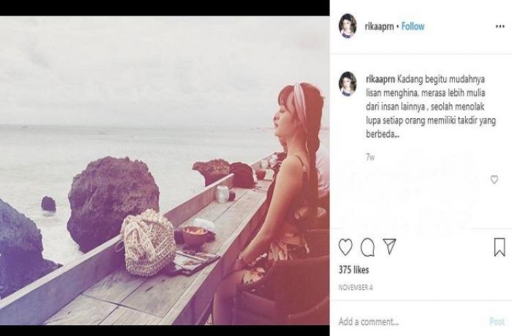 Istri Arief Fitriansah (Instagram @rikaaprn)