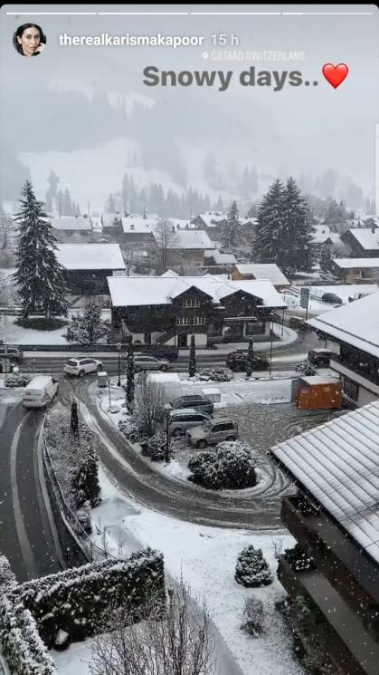 Keluarga Kareena Kapoor liburan di Swiss (Instagram/@therealkarismakapoor)