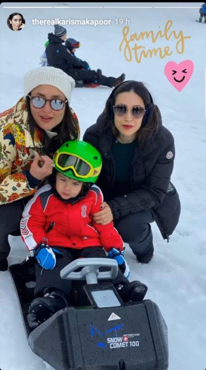 Keluarga Kareena Kapoor liburan di Swiss (Instagram/@therealkarismakapoor)