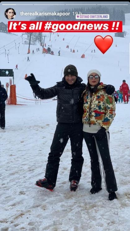 Keluarga Kareena Kapoor liburan di Swiss (Instagram/@therealkarismakapoor)