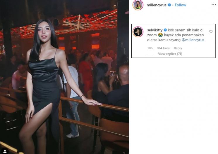Komentar Selvi Kitty (Instagram/@millencyrus)