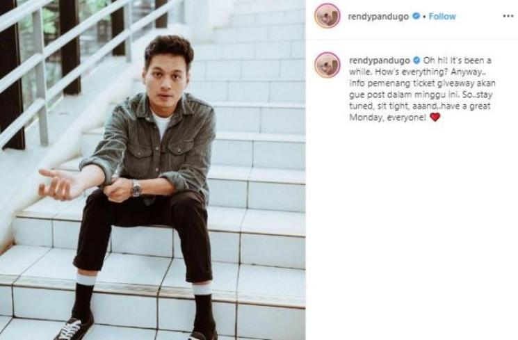 Rendy Pandugo. (Instagram/@rendypandugo)