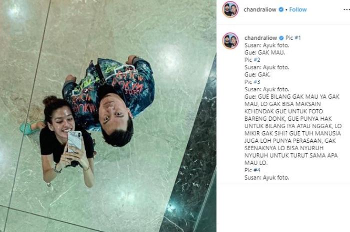 Chandra Liow dan Susan Sameh. (Instagram/@chandraliow)