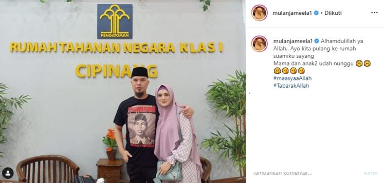 Mulan Jameela dan Ahmad Dhani (Instagram/@mulanjameela1)