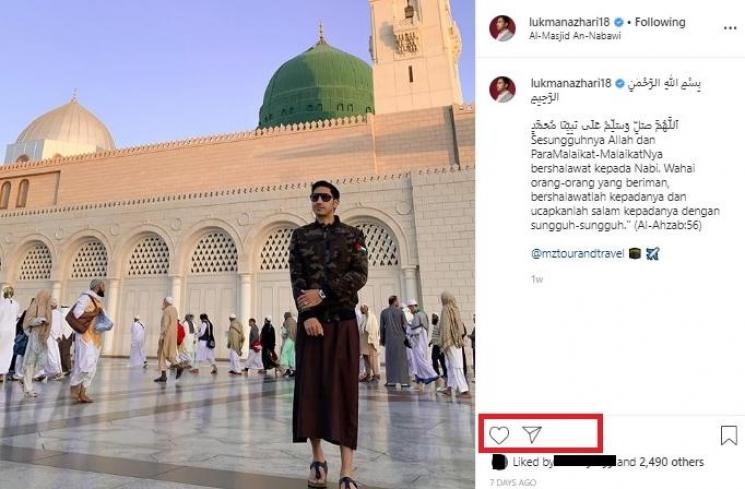 Lukman Azhari tutup kolom komentar. (Instagram)