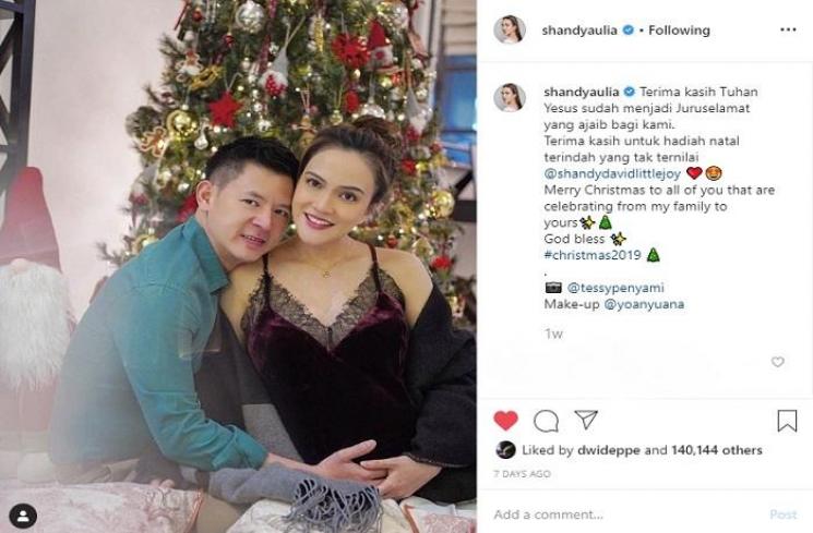 Shandy Aulia pamer baby bump (Instagram @shandyaulia)