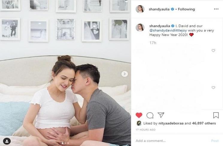 Shandy Aulia pamer baby bump (Instagram @shandyaulia)