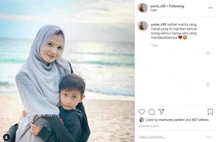 Sri Wahyuni, tunangan Martunis (Instagram @yunie_s99)