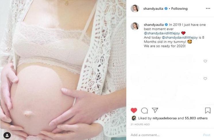 Shandy Aulia pamer baby bump (Instagram @shandyaulia)