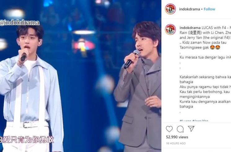 Jerry Yan manggung bareng Lucas NCT (Instagram/@indokdrama)