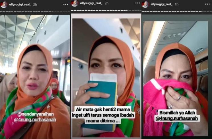 Tangis Elly Sugigi pecah saat mengingat putrinya (Instagram @ellysugigi_real_)