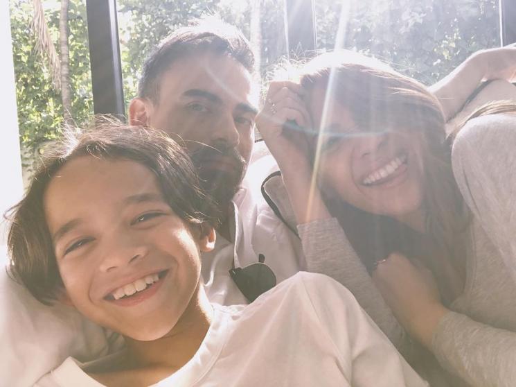 Bunga Citra Lestari, Ashraf Sinclair dan Noah Sinclair (Instagram/@ashrafsinclair)
