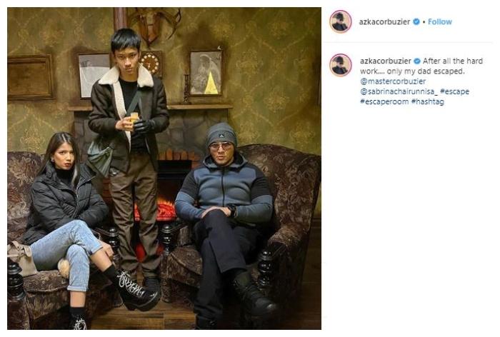 Sabrina Chairunnisa dan Deddy Corbuzier. (Instagram/@azkacorbuzier)