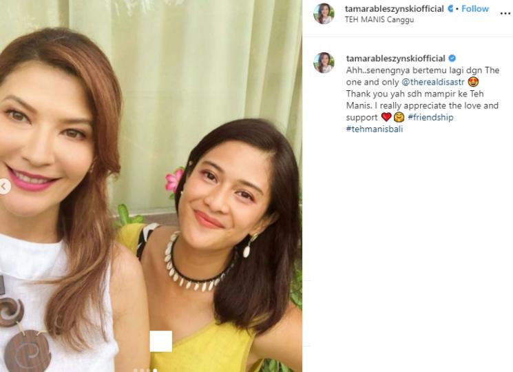 Tamara Bleszynski dan Dian Sastrowardoyo (Instagram/@tamarableszynskiofficial)